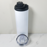 RTS USA warehouse 20oz Sublimation Straight Skinny Tumblers with 2 dual screw lids