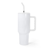 RTS USA Warehouse 40OZ white glossy sublimation tumbler with white handle ,version 3