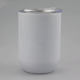 RTS USA Warehouse 12oz straight sublimation wine tumbler white glossy