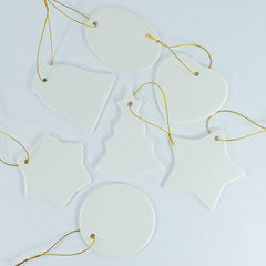 RTS USA warehouse sublimation ceramic ornaments
