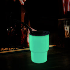 RTS USA Warehouse 3oz white to green glow in the dark sublimation mini tumblers/shot glasses
