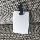 RTS USA warehouse sublimation PU leather luggage tag