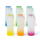 RTS USA warehouse 500ml/17oz sublimation glass water bottle mix color