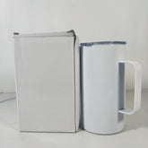 RTS USA warehouse shorter 20oz sublimation blanks straight skinny tumblers with handle