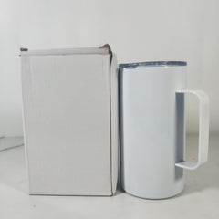 RTS USA warehouse shorter 20oz sublimation blanks straight skinny tumblers with handle