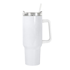 RTS USA warehouse Case of 12 USA warehouse 40OZ white sublimation blanks tumbler with handle