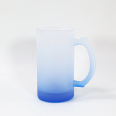 RTS USA warehouse16oz colorful frosted sublimation glass beer mugs