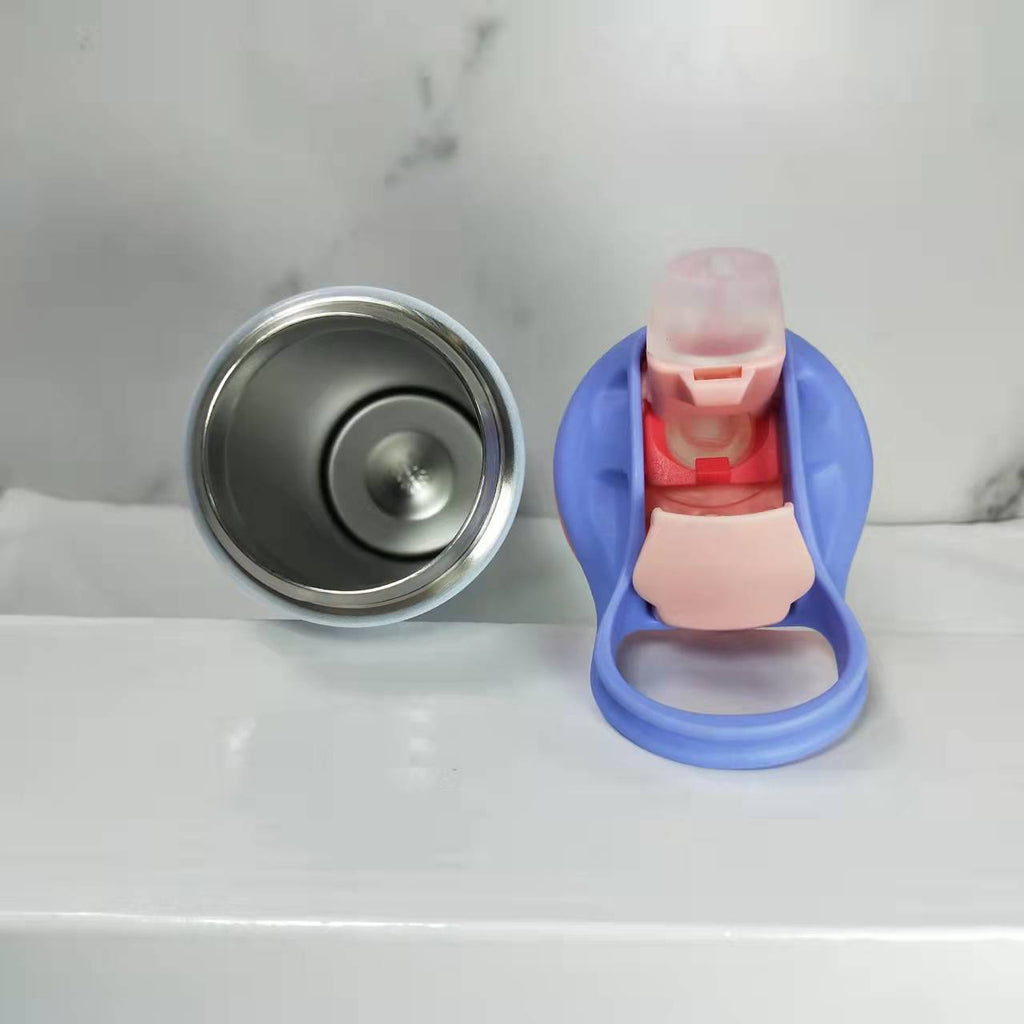 RTS USA Warehouse 20oz Top Flip Sublimation Straight Water Bottle with Colorful Lid Mix Colors