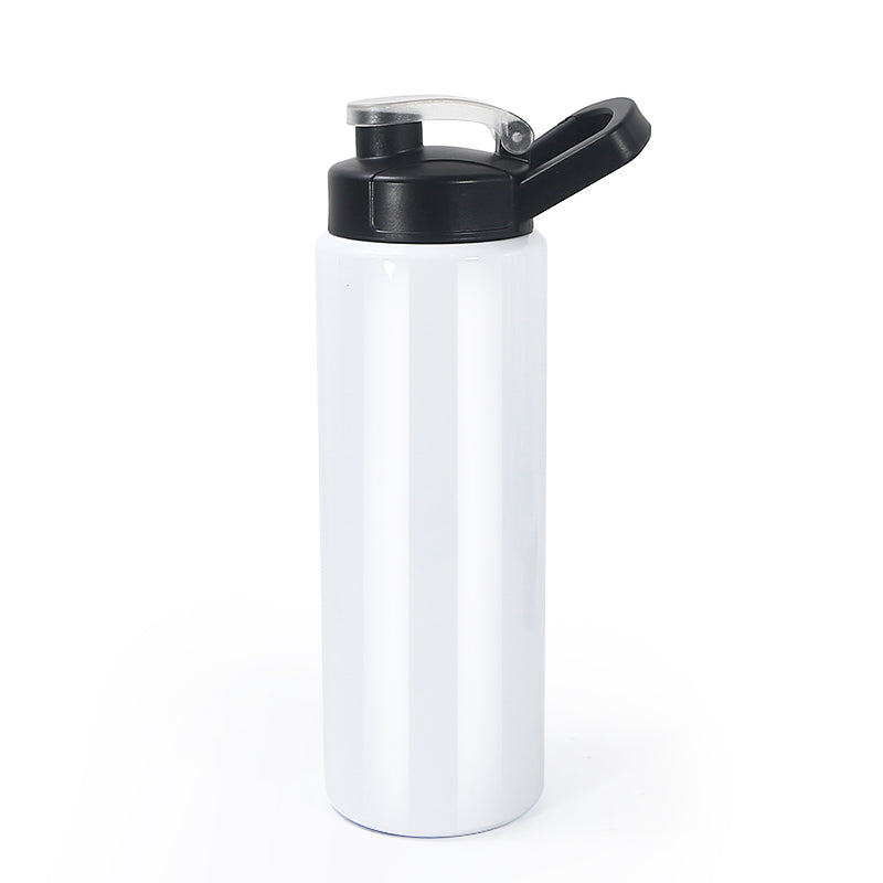 RTS USA warehouse 26oz sublimation blanks straight water bottle with new style lid