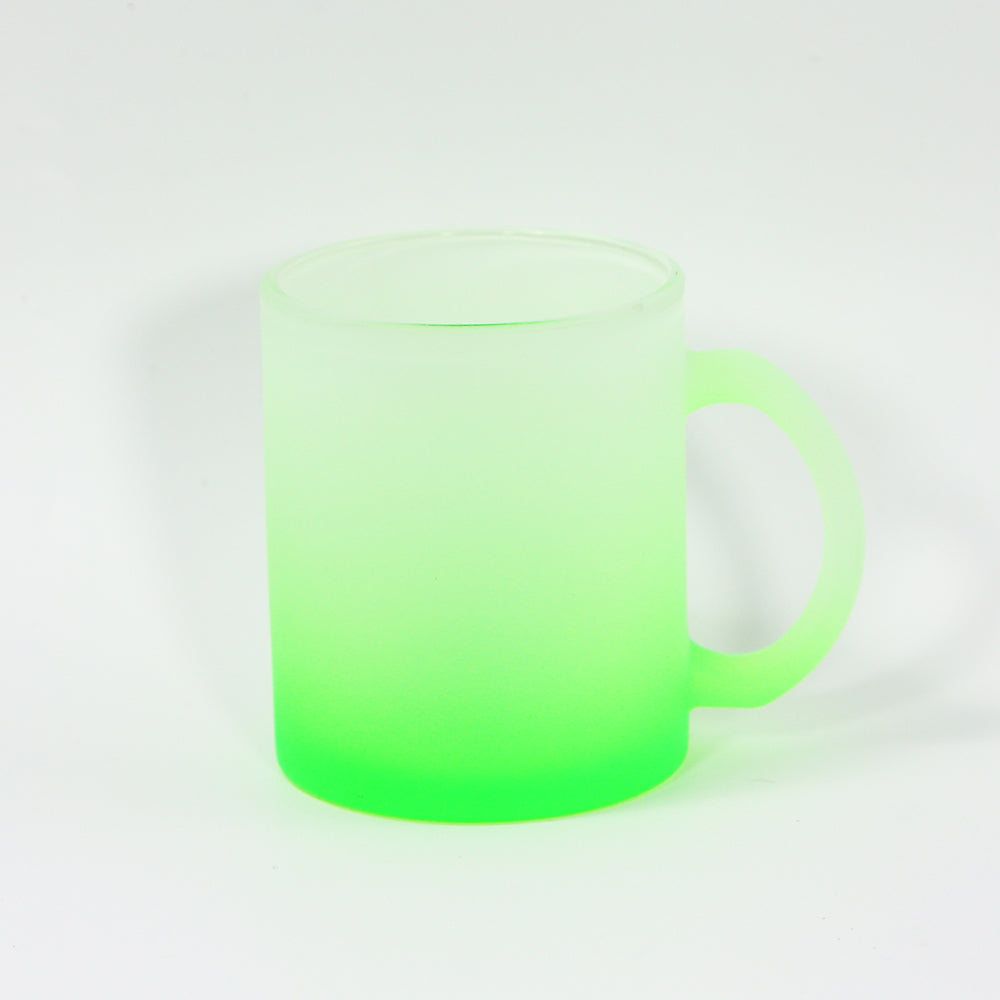RTS USA warehouse11oz colorful frosted sublimation glass mugs