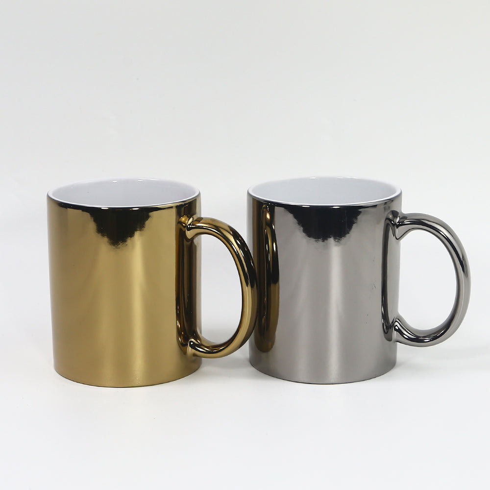 RTS US Warehouse 11oz Mirror Sublimation Ceramic Mugs
