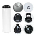 RTS USA warehouse 20oz sublimation blanks straight skinny tumblers with new lid