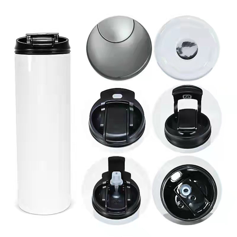 RTS USA warehouse 20oz sublimation blanks straight skinny tumblers with new lid