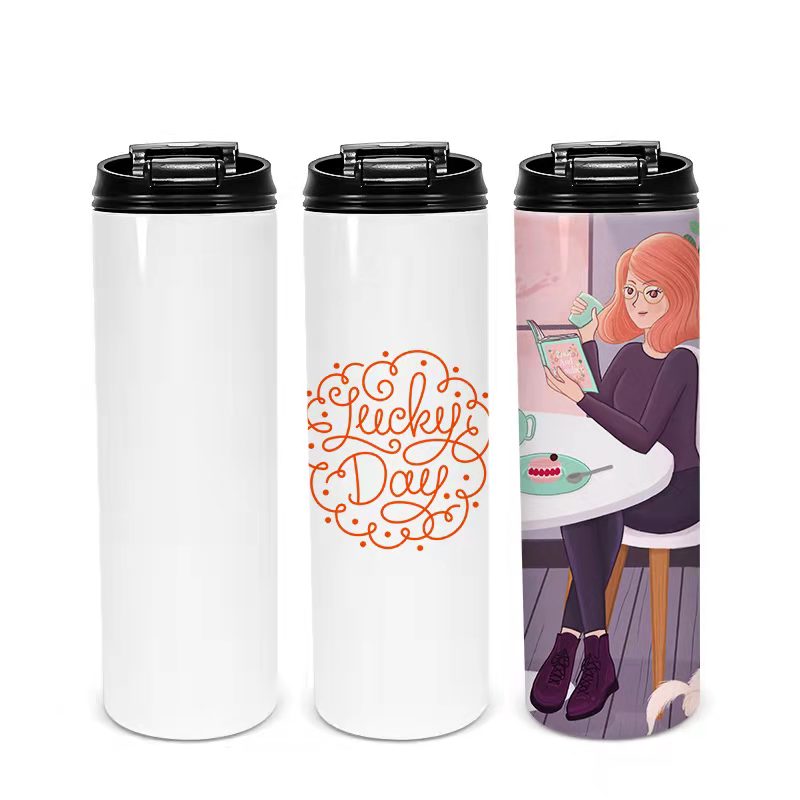 RTS USA warehouse 20oz sublimation blanks straight skinny tumblers with new lid