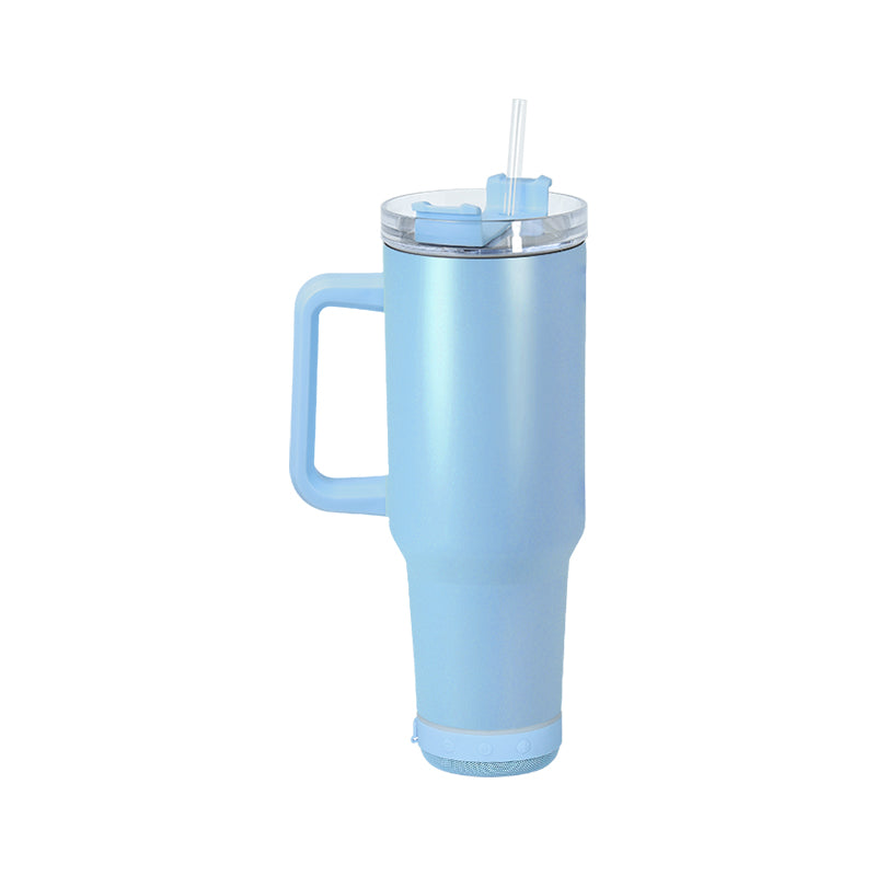 RTS USA Warehouse 40OZ matte colorful sublimation Speaker Tumbler with Handle