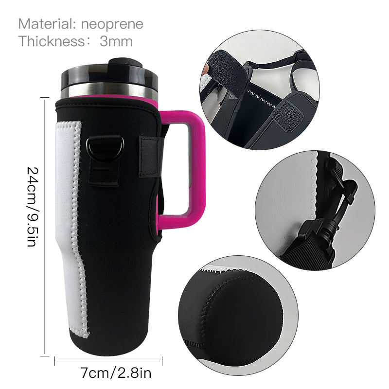 RTS USA Warehouse Sublimation Neoprene 40oz tumblers holder bag