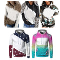 RTS USA warehouse US size Polyester Sublimation hoodies