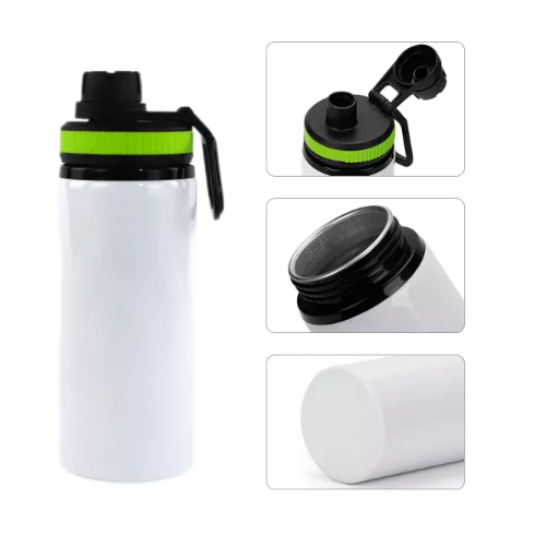 RTS USA warehouse 20oz sublimation aluminium water bottle,mixed colors lids