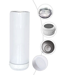 RTS USA Warehouse 20oz Sublimation Straight Tumbler with White Speaker