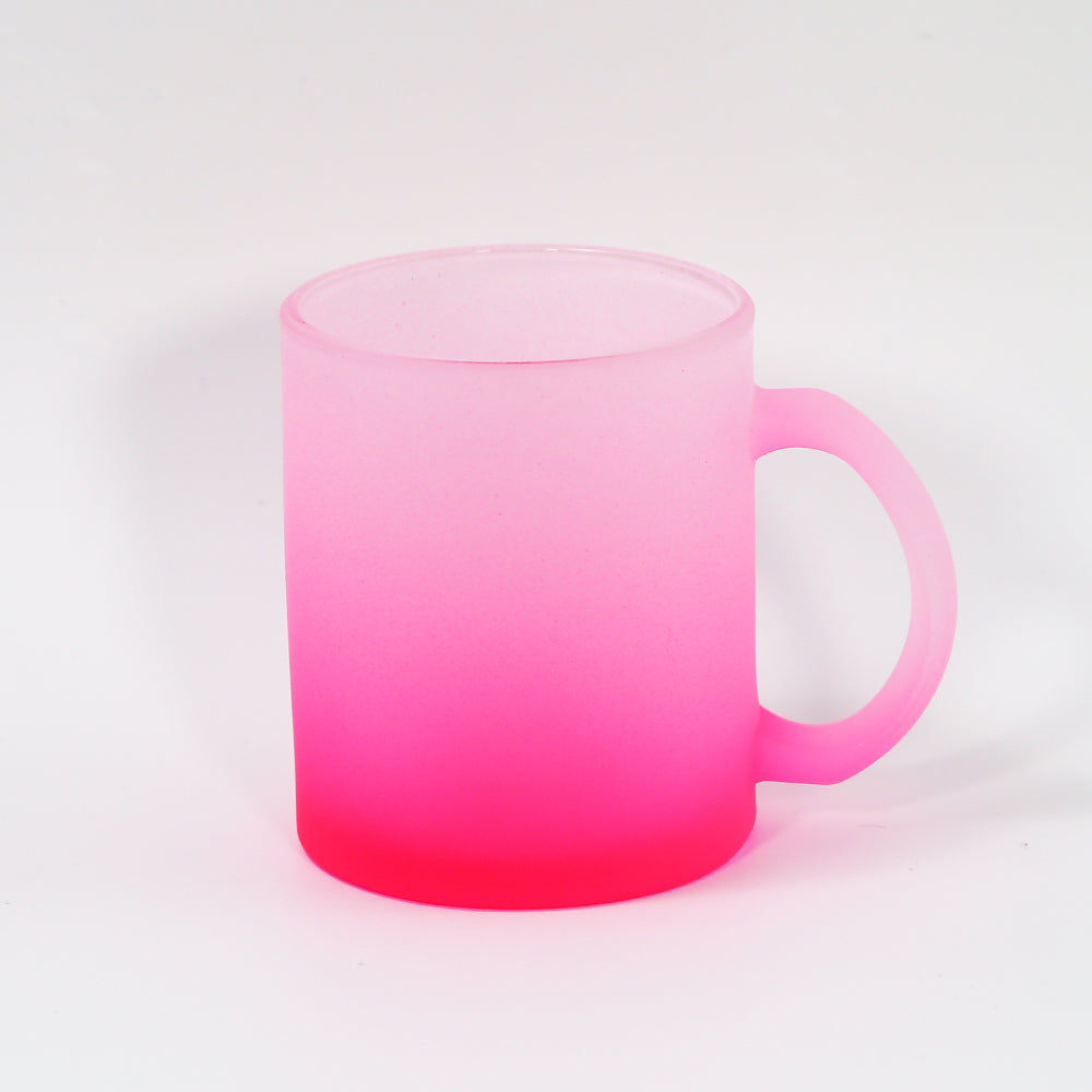 RTS USA warehouse11oz colorful frosted sublimation glass mugs