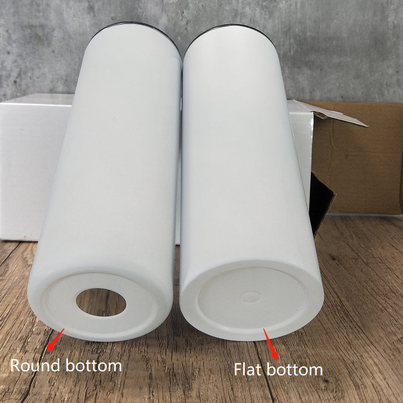 RTS USA warehouse 20oz matte sublimation blanks straight skinny tumblers