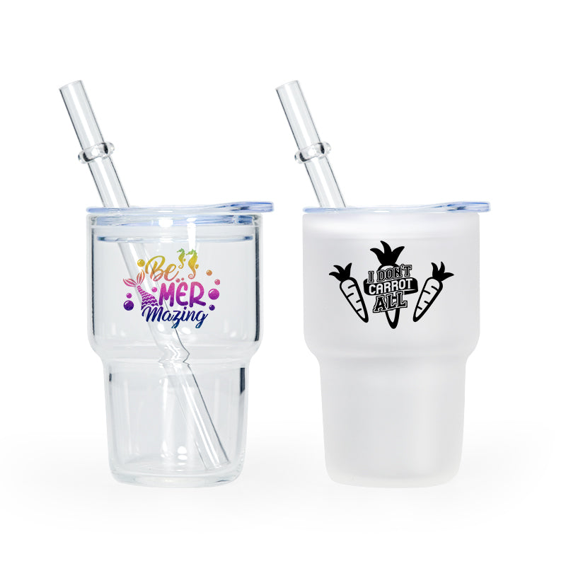 RTS USA warehouse 3oz Clear/Frosted sublimation mini tumblers/shot glasses