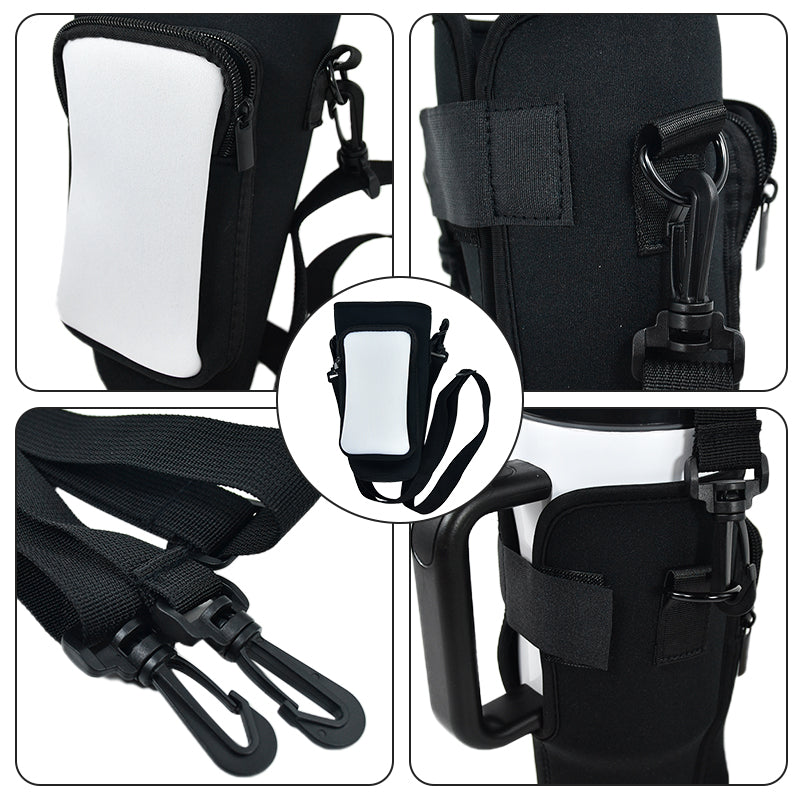 RTS USA Warehouse Sublimation Neoprene 40oz tumblers holder bag with a pouch