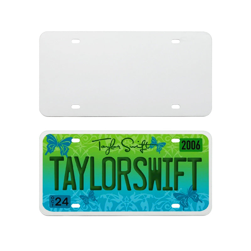 RTS USA Warehouse 11.8 in*5.9 in*0.2 in sublimation aluminum licence plate
