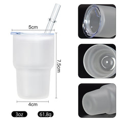 RTS USA warehouse 3oz Clear/Frosted sublimation mini tumblers/shot glasses