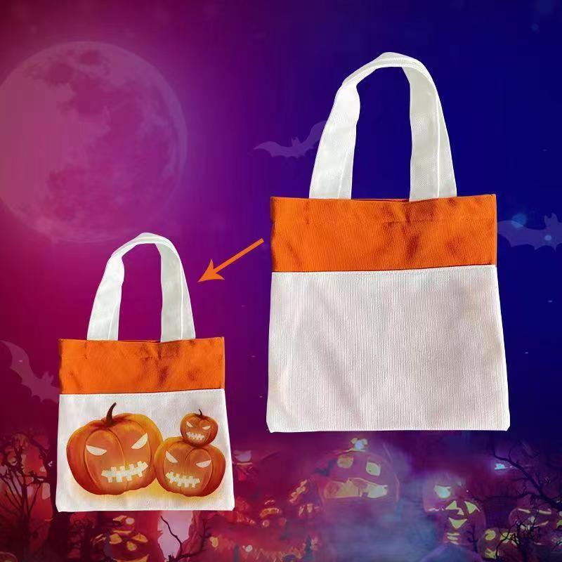 RTS US Warehouse 10*10 inches Sublimation Candies Tote Bag for Halloween