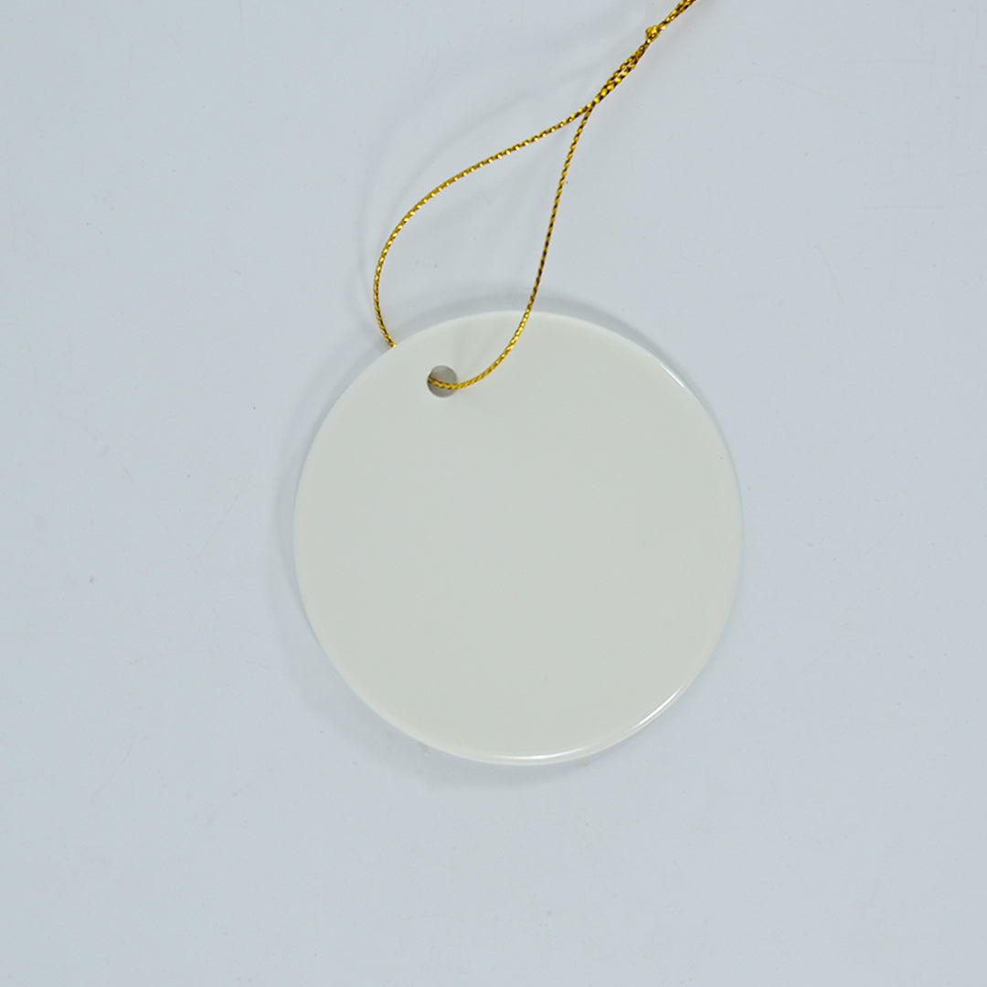 RTS USA warehouse sublimation ceramic ornaments