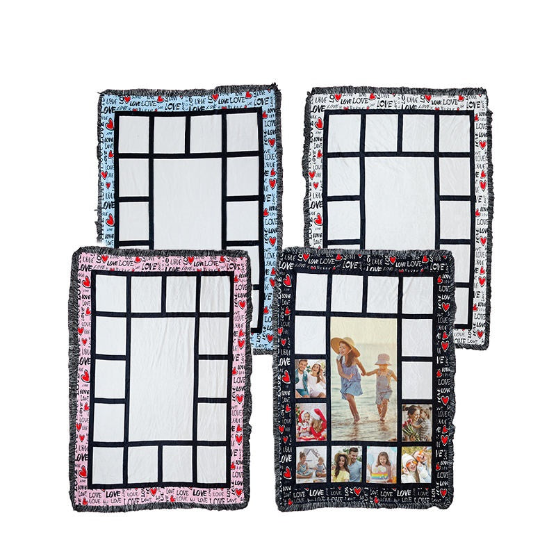 RTS USA warehouse 15 panels Polyester Flannel sublimation blankets