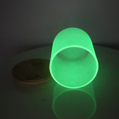 RTS USA warehouse glow in the dark 10oz frosted sublimation straight candle jar
