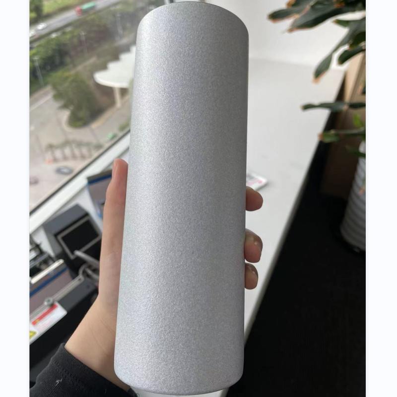 RTS USA Warehouse 20oz sublimation silver glitter straight skinny tumblers