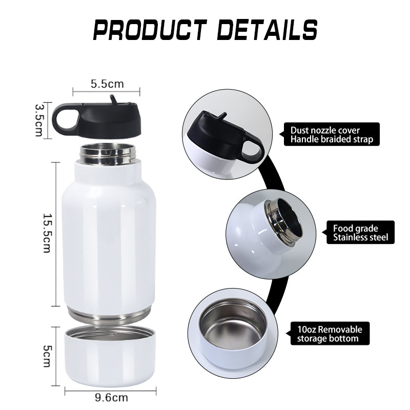 RTS USA warehouse 32oz sublimation Dog/Pet Travel Water Bottle