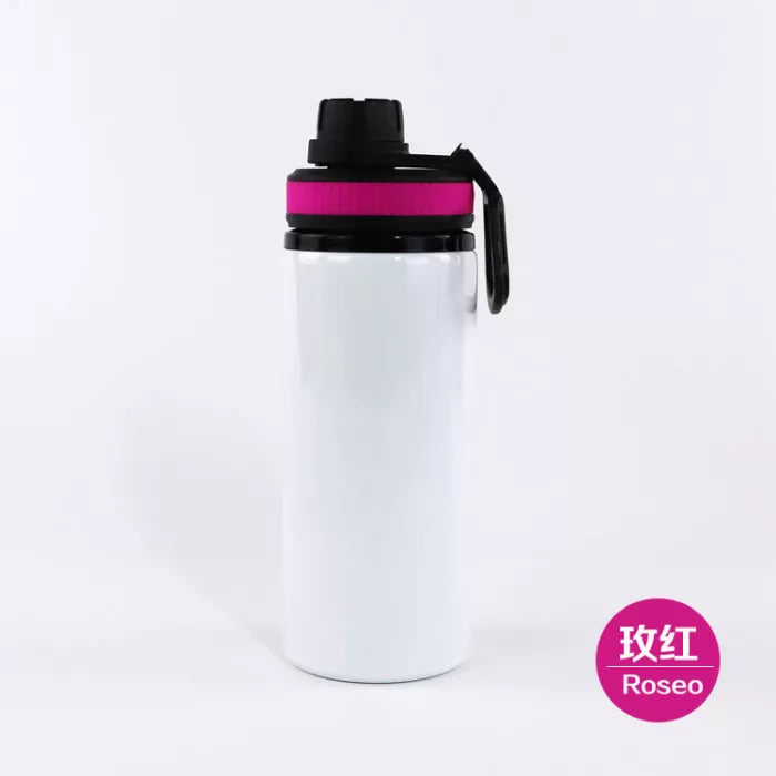 RTS USA warehouse 20oz sublimation aluminium water bottle,mixed colors lids