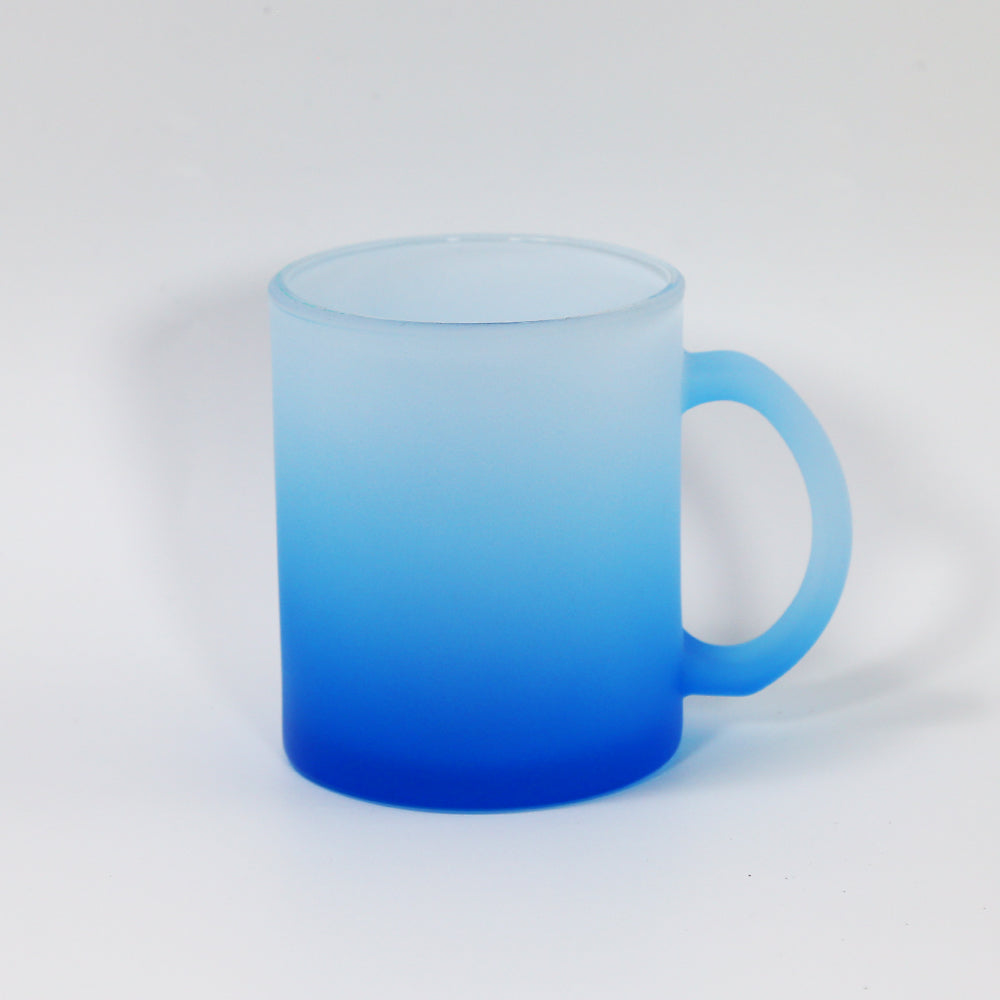 RTS USA warehouse11oz colorful frosted sublimation glass mugs