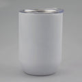 RTS USA Warehouse 12oz straight sublimation wine tumbler white glossy