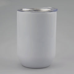 RTS USA Warehouse 12oz straight sublimation wine tumbler white glossy
