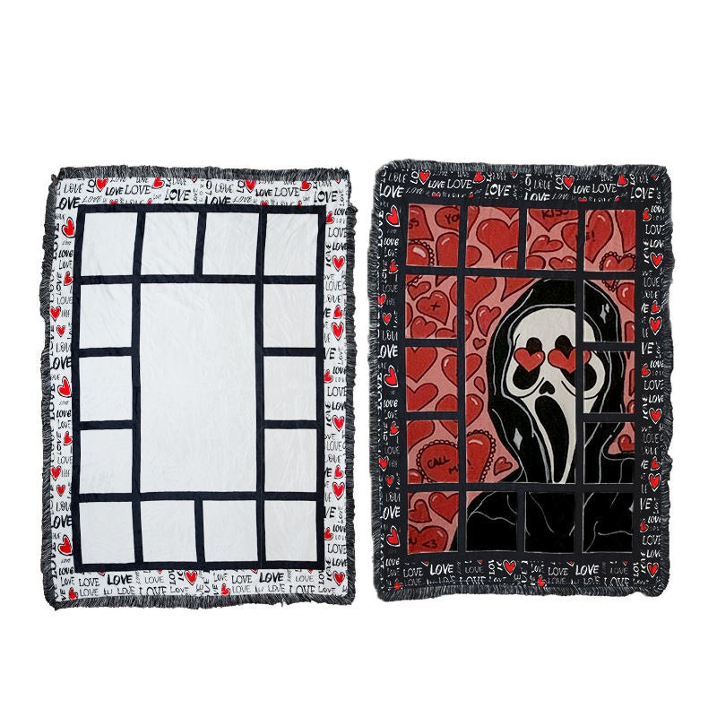 RTS USA warehouse 15 panels Polyester Flannel sublimation blankets