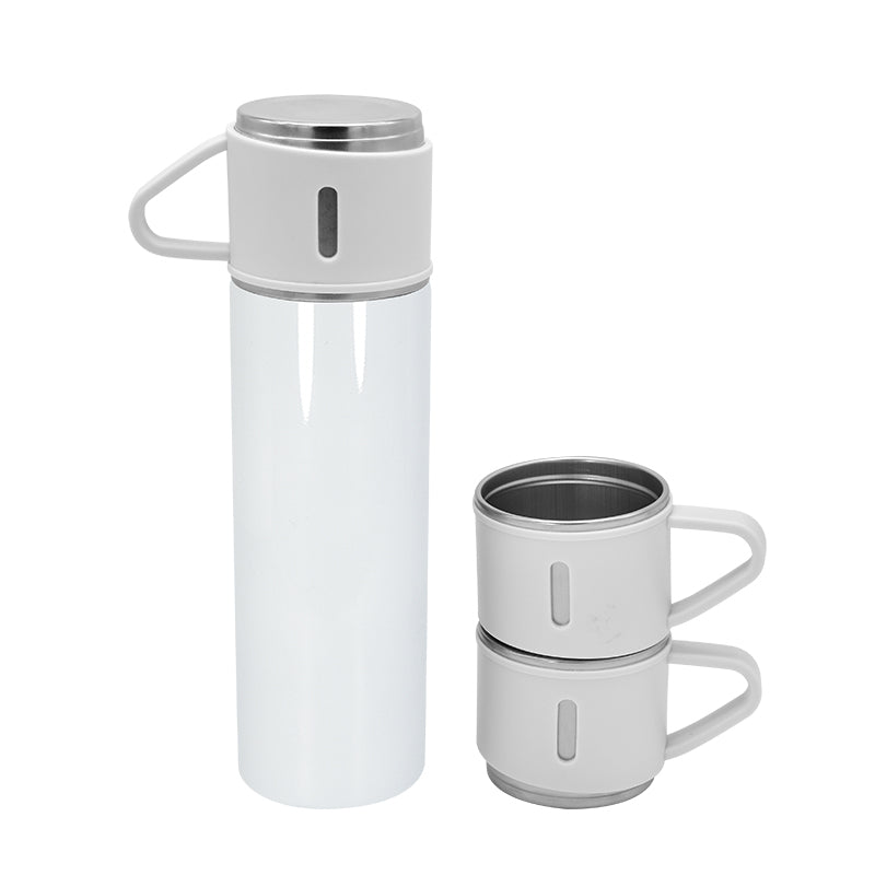 RTS USA warehouse 17oz sublimation Flask Set 1 bottle + 3 lids with handle