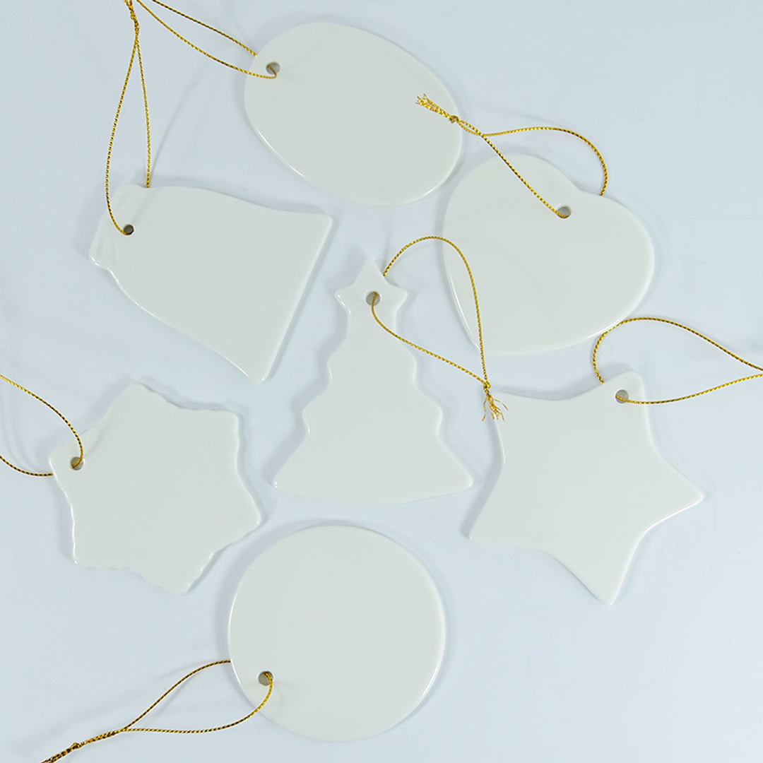 RTS USA warehouse sublimation ceramic ornaments