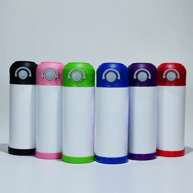 RTS USA Warehouse 12oz/350ml Sublimation Straight Kids Bounce Tumbler Mixed Colors