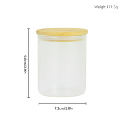 RTS USA warehouse glow in the dark 10oz frosted sublimation straight candle jar
