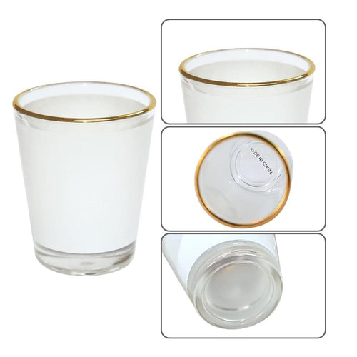 RTS US Warehouse 1.5oz Sublimation Liquor Vodka Shot Glass