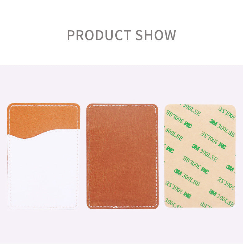 RTS USA Warehouse sublimation PU leather Card holder for Phone