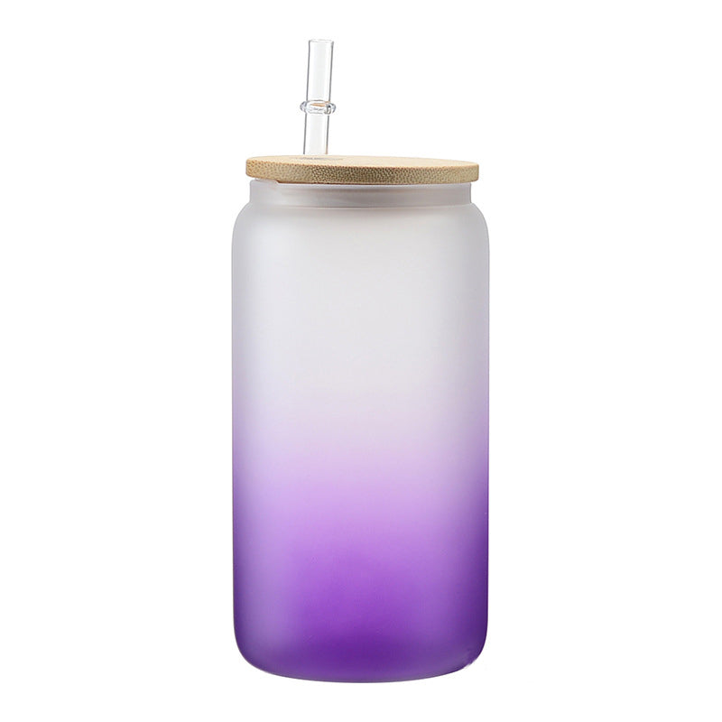 RTS USA Warehouse 16oz frosted sublimation glass cups,mixed 8 colors
