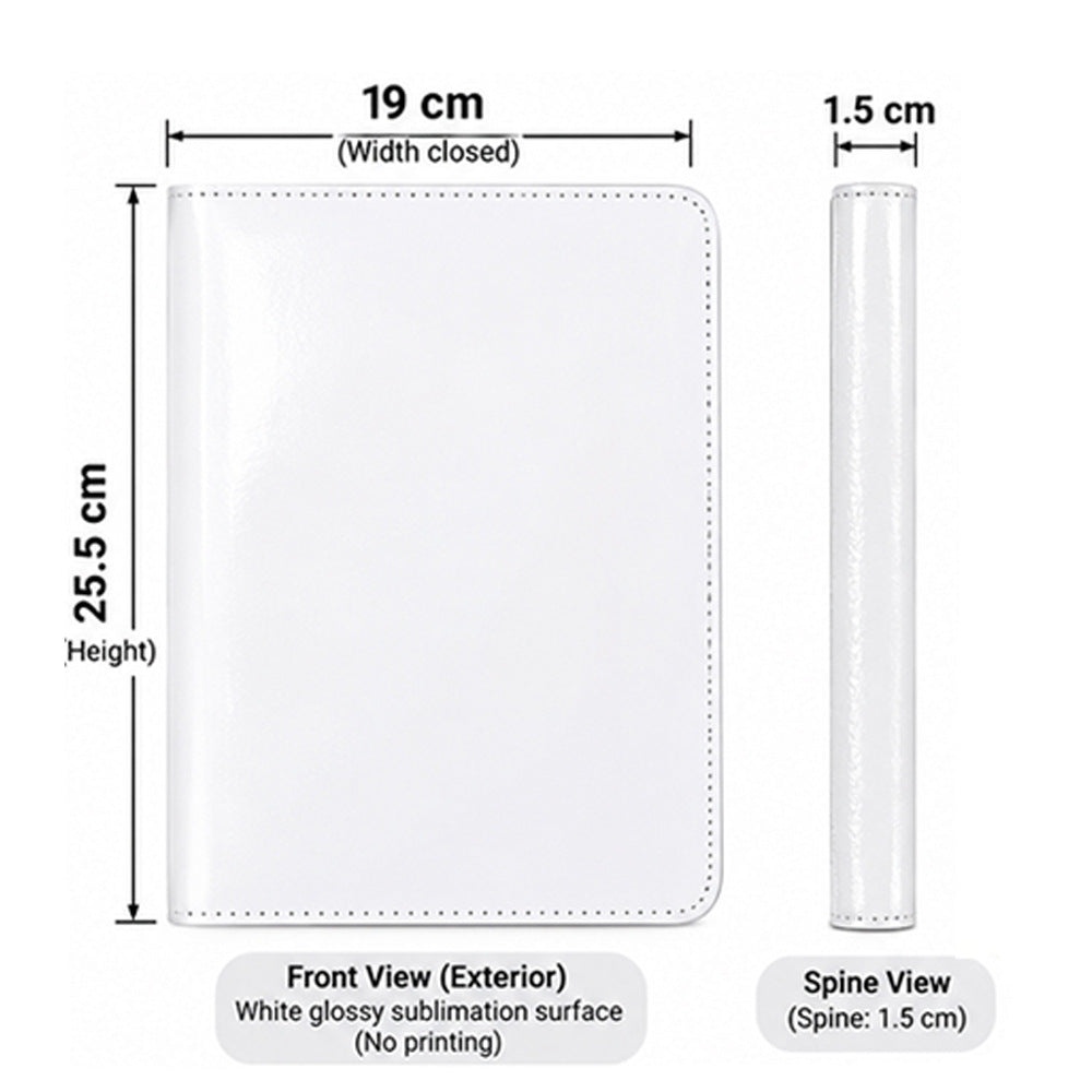 50pack RTS CHINA PU Cover for Sublimation Order Book Double-Sided Blank PU Magazine Holder