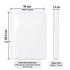 50pack RTS CHINA PU Cover for Sublimation Order Book Double-Sided Blank PU Magazine Holder