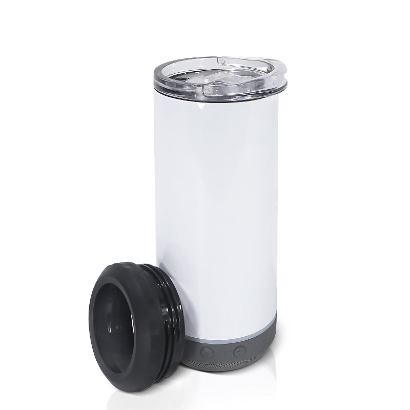 RTS USA Warehouse 16oz 4 in 1 sublimation can cooler with speaker/bluetooth music tumbler